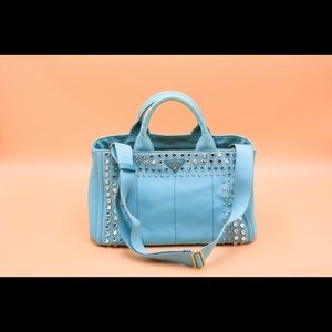 Prada Two-Way Canapa Turquiose